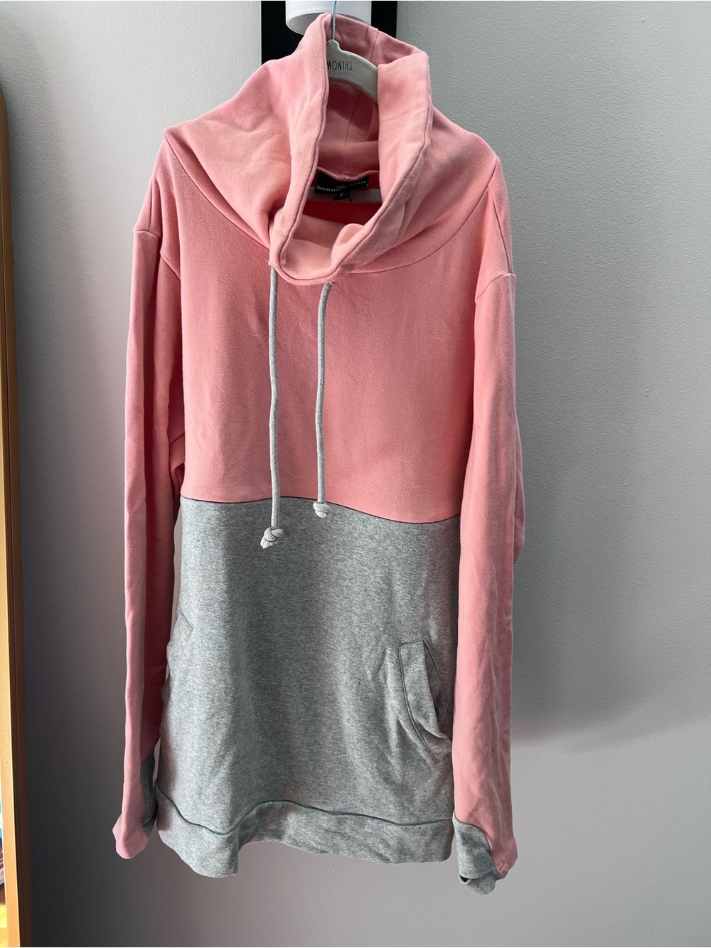 Nursing Queen Pink and Grey Nursing Sweatshirt